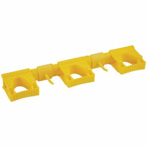 VIKAN 10116 Tool Wall Bracket, 16 1/2 Inch x 3 7/16 Inch x 1 7/8 Inch Size, Yellow | CH6HMP 61JA47