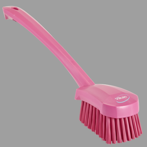 VIKAN 41861 Long Handle Brush Stiff Pink | AF9PAR 30PC48