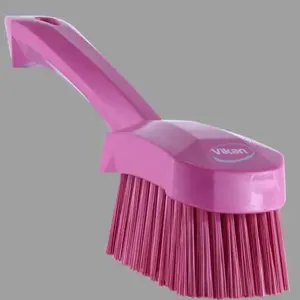 VIKAN 41921 Short Handle Brush Stiff Pink | AF9PAT 30PC49