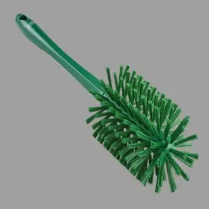 VIKAN 5381-90-2 Bottle Brush, 16-29/32 Inch L, Polyester, Long Handle, Green | CD2WRM 53UC73