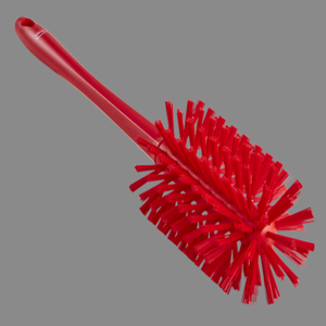 VIKAN 5381-90-4 Bottle Brush, 16-29/32 Inch L, Polyester, Long Handle, Red | CD2UNB 53UC75