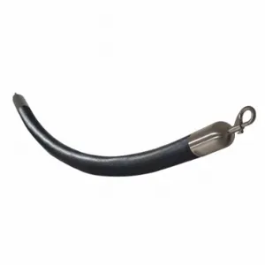 VISION 842BK72SE-SC TRON Barrier Rope, Black, Satin Chrome Snap End End, Naugahyde | CU7YWK 45NT88