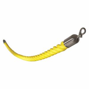 VISION 843YW72SE-SC TRON Barrier Rope, Yellow, Satin Chrome Snap End End, Polypropylene | CU7YWW 45NT95
