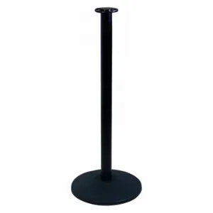 VISION ST601S-BA Flat Top Rope Post, 34 Inch Height, 14 Inch Base Dia, Black Aluminum, Black Aluminum | CV4QEA 20YU58