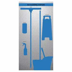 VISUAL WORKPLACE INC 60-3020-7236-608 Wet Shadow Board, 36 X 72 Inch, 72 Inch Height, 36 Inch Width, 0.236 Inch Depth | CU7YYT 463V98