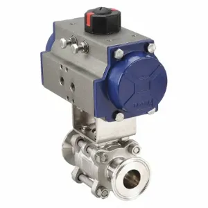 VNE STAINLESS 90C1.0C/63-5SC-XX Actuated Ball Valve 1 Inch 316 Stainless Steel | AA6QRZ 14N252