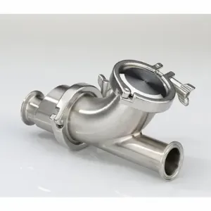 VNE STAINLESS EG45BY-62.5-V Ball Check Valve, T316L Stainless Steel, 2 1/2 Inch Tube Size, Clamp | CU7ZBL 803CW0