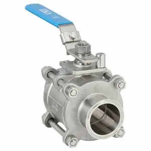 VNE STAINLESS EG90CC-62.5 Sanitary Ball Valve 316 Stainless Steel 2-way | AA2TKG 11A426