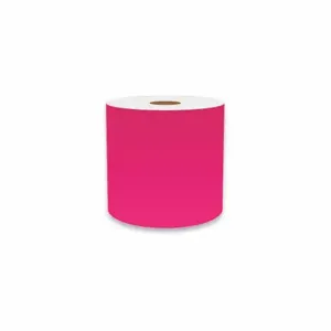 VNM SIGNMAKER FLUPK-3102 Continuous Label Roll, 4 Inch X 75 Ft, Vinyl, Fluorescent Pink, Indoor | CU7ZUG 36UR09