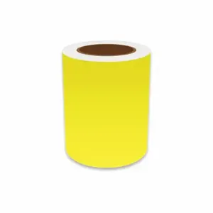 VNM SIGNMAKER FLUYL-3152 Continuous Label Roll, 6 Inch X 75 Ft, Vinyl, Fluorescent Yellow, Indoor | CU7ZVQ 36UR30