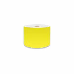 VNM SIGNMAKER FLUYL-3762 Continuous Label Roll, 3 Inch X 75 Ft, Vinyl, Fluorescent Yellow, Indoor | CU7ZRV 36UR35