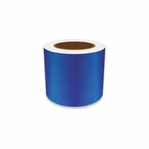 VNM SIGNMAKER REFBL-31028 Continuous Label Roll, 4 Inch X 75 Ft, Reflective Vinyl, Blue, Indoor/Outdoor | CU7ZYB 36UR67