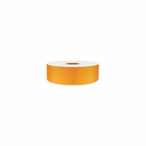 VNM SIGNMAKER REFON-3254 Continuous Label Roll, 1 Inch X 75 Ft, Reflective Vinyl, Orange, Indoor | CU7ZPR 36UR93