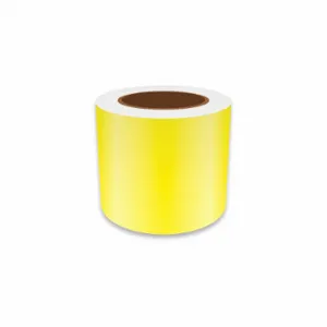 VNM SIGNMAKER REFYL-31028 Continuous Label Roll, 4 Inch X 75 Ft, Reflective Vinyl, Yellow, Indoor/Outdoor | CU7ZUD 36UT18