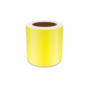 VNM SIGNMAKER REFYL-3127 Continuous Label Roll, 5 Inch X 75 Ft, Reflective Vinyl, Yellow, Indoor/Outdoor | CU7ZVA 36UT19