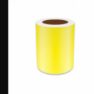 VNM SIGNMAKER REFYL-3152 Continuous Label Roll, 6 Inch X 75 Ft, Reflective Vinyl, Yellow, Indoor/Outdoor | CU7ZVP 36UT20