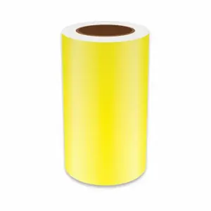 VNM SIGNMAKER REFYL-3203 Continuous Label Roll, 8 Inch X 75 Ft, Reflective Vinyl, Yellow, Indoor/Outdoor | CU7ZWP 36UT22