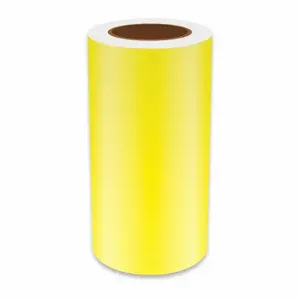 VNM SIGNMAKER REFYL-3228 Continuous Label Roll, 9 Inch X 75 Ft, Reflective Vinyl, Yellow, Indoor/Outdoor | CU7ZXD 36UT23