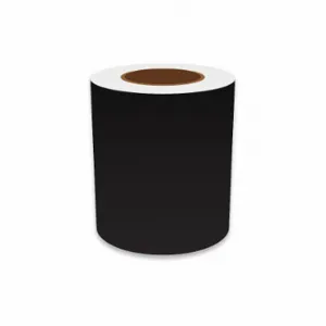 VNM SIGNMAKER VNMBK-3152 Continuous Label Roll, 6 Inch X 150 Ft, Vinyl, Black, Indoor/Outdoor | CU7ZVB 36UT35