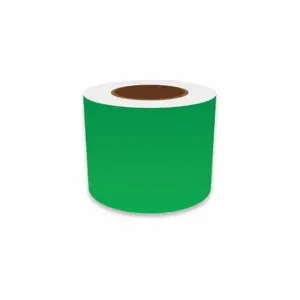 VNM SIGNMAKER VNMGN-31028 Continuous Label Roll, 4 Inch X 150 Ft, Vinyl, Green, Indoor/Outdoor, Adhesive | CU7ZTF 36UT74