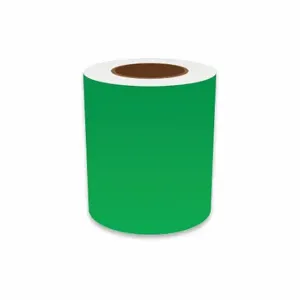 VNM SIGNMAKER VNMGN-3152 Continuous Label Roll, 6 Inch X 150 Ft, Vinyl, Green, Indoor/Outdoor | CU7ZVF 36UT76