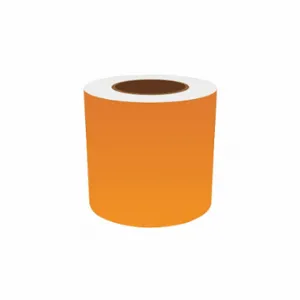 VNM SIGNMAKER VNMON-3127 Continuous Label Roll, 5 Inch X 150 Ft, Vinyl, Orange, Indoor/Outdoor | CU7ZUU 36UT97