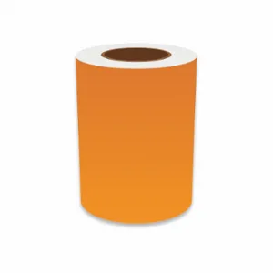 VNM SIGNMAKER VNMON-3177 Continuous Label Roll, 7 Inch X 150 Ft, Vinyl, Orange, Indoor/Outdoor | CU7ZVV 36UT99