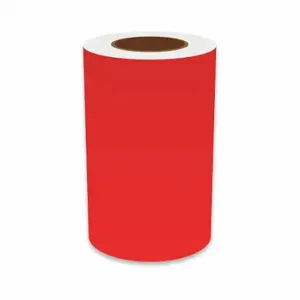 VNM SIGNMAKER VNMRD-3203 Continuous Label Roll, 8 Inch X 150 Ft, Vinyl, Red, Indoor/Outdoor | CU7ZWJ 36UU26