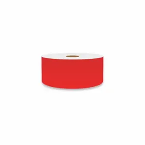 VNM SIGNMAKER VNMRD-3508 Continuous Label Roll, 2 Inch X 150 Ft, Vinyl, Red, Indoor/Outdoor | CU7ZQG 36UU29