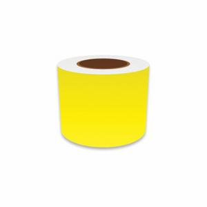 VNM SIGNMAKER VNMYL-31028 Continuous Label Roll, 4 Inch X 150 Ft, Vinyl, Yellow, Indoor/Outdoor, Adhesive | CU7ZTN 36UU57