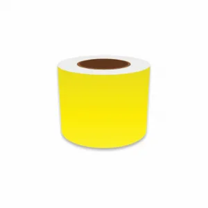 VNM SIGNMAKER VNMYL-31028 Continuous Label Roll, 4 Inch X 150 Ft, Vinyl, Yellow, Indoor/Outdoor, Adhesive | CU7ZTN 36UU57