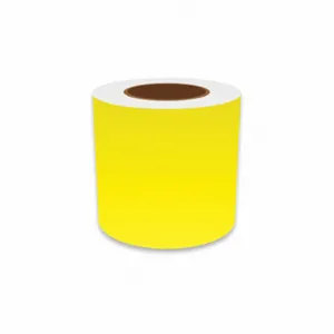 VNM SIGNMAKER VNMYL-3127 Continuous Label Roll, 5 Inch X 150 Ft, Vinyl, Yellow, Indoor/Outdoor | CU7ZUW 36UU58