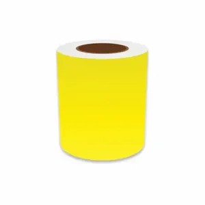 VNM SIGNMAKER VNMYL-3152 Continuous Label Roll, 6 Inch X 150 Ft, Vinyl, Yellow, Indoor/Outdoor | CU7ZVK 36UU59