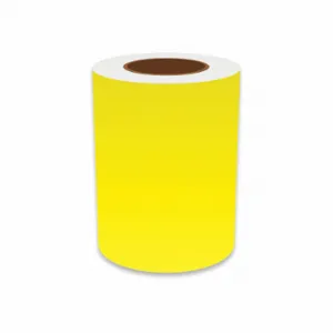 VNM SIGNMAKER VNMYL-3177 Continuous Label Roll, 7 Inch X 150 Ft, Vinyl, Yellow, Indoor/Outdoor | CU7ZXX 36UU60