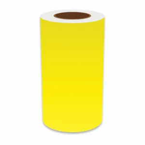 VNM SIGNMAKER VNMYL-3228 Continuous Label Roll, 9 Inch X 150 Ft, Vinyl, Yellow, Indoor/Outdoor | CU7ZXA 36UU62