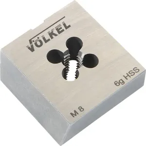 VOLKEL 29353 Square Die, HSS, Mf 24 x 1.5 Size | CM6CFQ