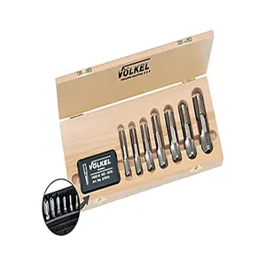 VOLKEL 48606 Tap & Die Set, HSS-G, Mf 4 x 0.5 - 24 x 1.5 Size | CM6FWC