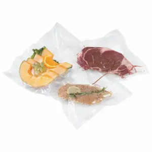 VOLLRATH 23852 Vacuum Sealer Bag, 12 x 12 x 8 Inch Size, 4 mil Thick, Clear, 100Pk | CJ3TAJ 44X017