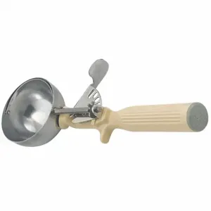 VOLLRATH 47141 Disher, 9 3/8 Inch Length, 2 5/8 Inch Width, Stainless Steel, Ivory | CJ2AHT 4NDX3