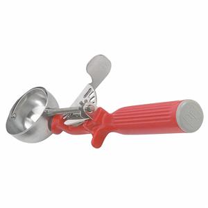 VOLLRATH 47145 Disher, 8 5/8 Inch Length, 1 29/32 Inch Width, Stainless Steel, Red | CJ2AHD 4NDX7