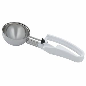 VOLLRATH 47390 Disher, 9 5/8 Inch Length, 3 Inch Width, Stainless Steel, White | CJ2AGV 44X020