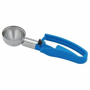 VOLLRATH 47395 Disher, 8 7/8 Inch Length, 2 1/4 Inch Width, Stainless Steel, Blue | CJ2AHA 44X025