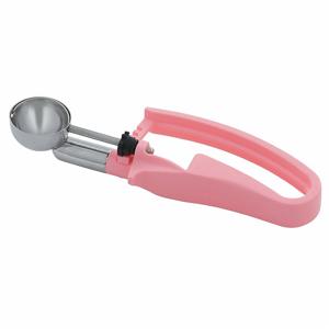 VOLLRATH 47402 Disher, 7 3/4 Inch Length, 1 3/8 Inch Width, Stainless Steel, Pink | CJ2AGT 44X032