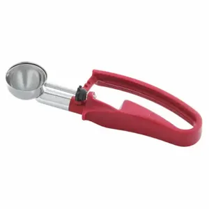 VOLLRATH 47403 Disher, 7 3/4 Inch Length, 1 1/4 Inch Width, Stainless Steel, Plum | CJ2AHB 44X033