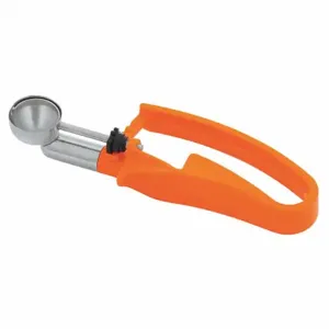 VOLLRATH 47404 Disher, 7 1/2 Inch Length, 1 1/8 Inch Width, Stainless Steel, Orange | CJ2AHH 44X034