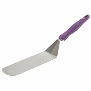 VOLLRATH 4808880 Turner, Solid Blade, SS, 8 19/64 Inch Blade Length, 2 29/32 Inch Blade Width, Purple | CJ3RGP 45RJ93