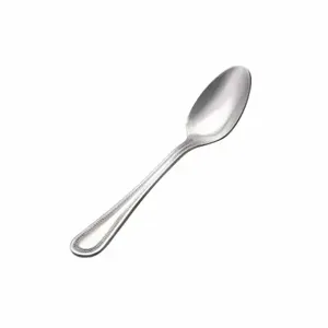 VOLLRATH 48225 Bouillon Spoon, With Brocade Pattern, Size 6-1/8 Inch, PK 12 | CF2PBM 55NR71