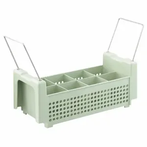 VOLLRATH 52641 Flatware Rack, 8 Compartment, 18 Inch Length, 7 1/4 Inch Width, 7.25 Inch Depth | CJ2FHP 4NCY7