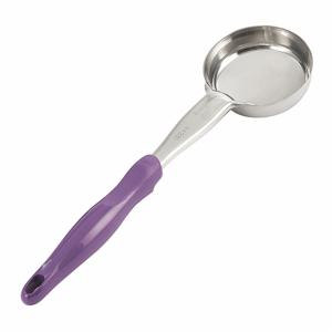 VOLLRATH 6433580 Spoon, 13 1/2 Inch Length, 3 13/64 Inch Width, Stainless Steel, Purple | CJ3MLA 45RJ87