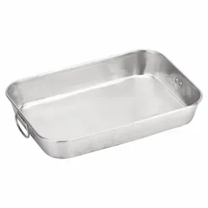 VOLLRATH 68078 Bake And Roast Pan, Aluminum, 15 3/8 x 10 7/8 x 2 3/8 Inch Size, 6 1/4 qt. | CH9QBY 6PVK1